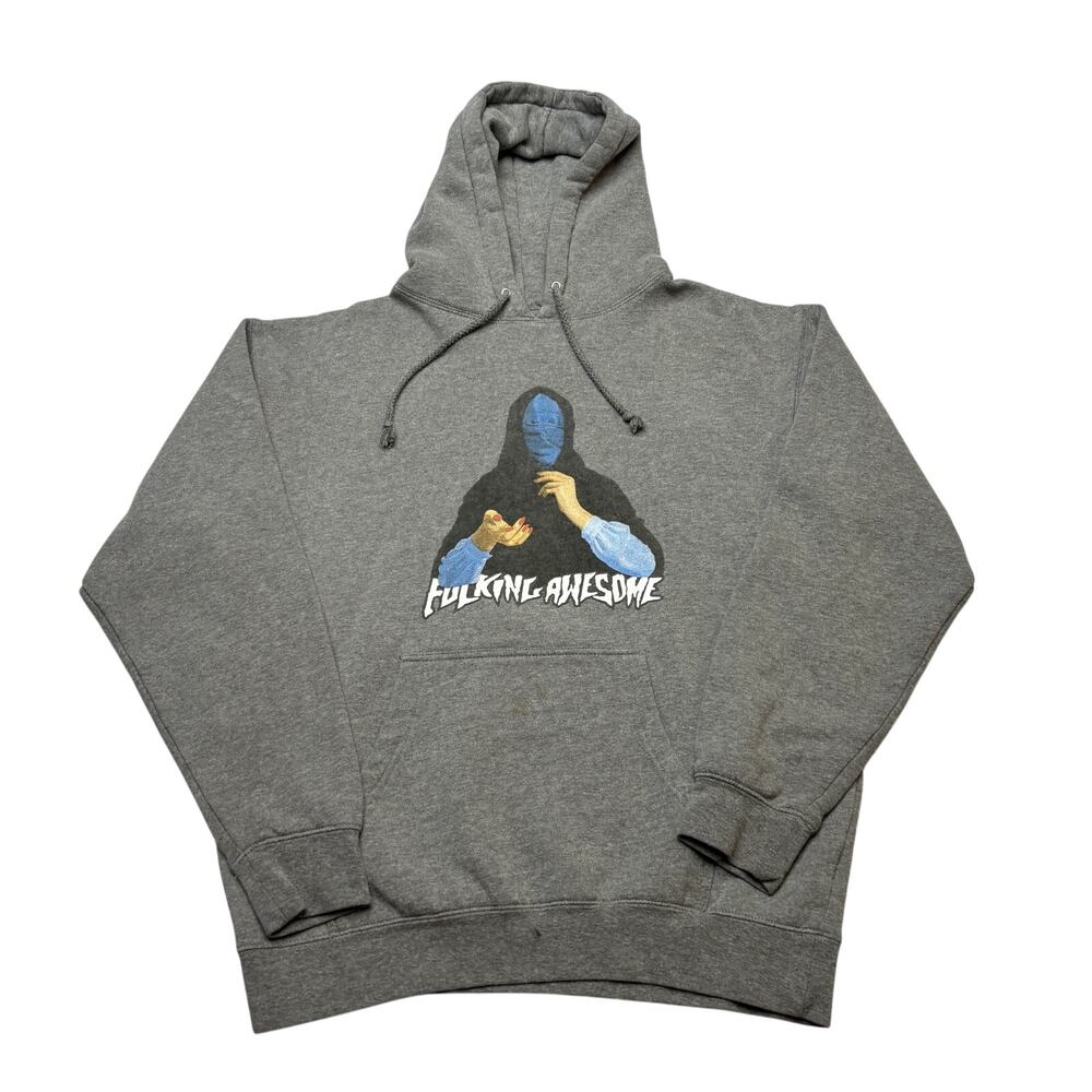 F*cking Awesome FA Blue Veil Hoodie Men's Medium Skater Y2K Streetwear